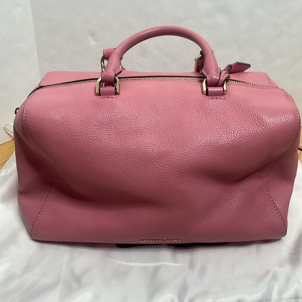 MICHAEL KORS Misty Rose Leather LG Satchel Crossbody Bag 30T6GK3S3L - Picture 2 of 8